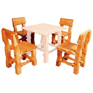 Zahradní židle MO213 (MO100), olše masiv (Barva dřeva: Bezbarvý lak)