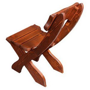 Zahradní židle MO230, smrk masiv (Barva dřeva: Ořech)