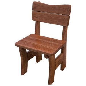 Zahradní židle MO262, smrk masiv (Barva dřeva: Bělený + Lak)
