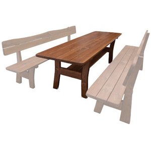 Zahradní stůl MO261, smrk masiv (Barva dřeva: surové dřevo)