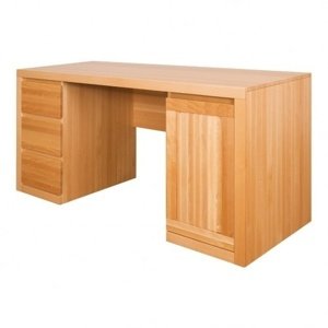 Psací stůl BR302, masiv dub (Barva dřeva: Dub přírodní)