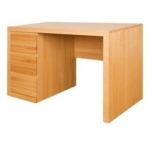 Psací stůl BR401 buk masiv (Barva dřeva: surové dřevo)