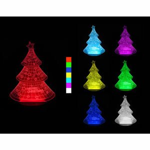 Sharks 3D LED lampa - Vánoční stromek