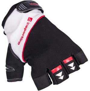 Fitness rukavice inSPORTline Harjot (Velikost: XXL, Barva: černo-bílá)