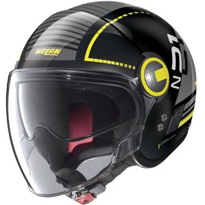 Moto helma Nolan N21 Visor Runabout (Velikost: L (59), Barva: Metal Black-Yellow)