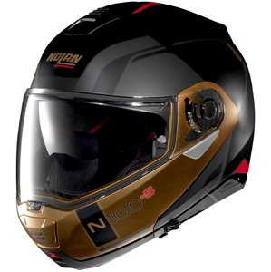 Moto helma Nolan N100-5 Consistency N-Com P/J (Velikost: S (56), Barva: Flat Black-Bronze)