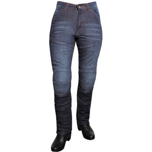 Dámské jeansové moto kalhoty ROLEFF Aramid Lady (Velikost: 27/S, Barva: modrá)