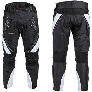 Dámské moto kalhoty W-TEC Kaajla (Velikost: XXL, Barva: černo-bílá)
