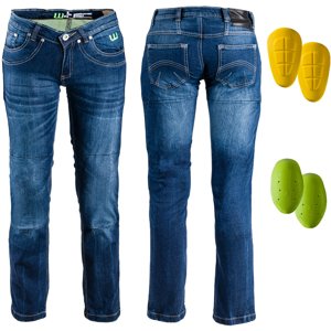 Dámské moto jeansy W-TEC B-2012 (Velikost: 37, Barva: modrá)