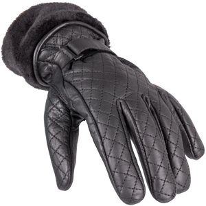 Dámské kožené rukavice W-TEC Stolfa (Velikost: XL, Barva: černá)