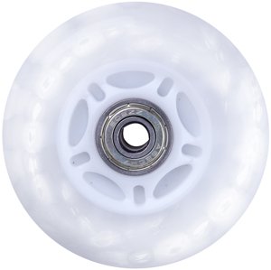 Svítící kolečko na inline brusle PU 84*24 mm s ABEC 7 ložisky (Barva: bílá)