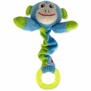 Hračka Let´s Play Junior opice modrá 30cm