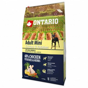 Krmivo Ontario Adult Mini Chicken & Potatoes 6,5kg