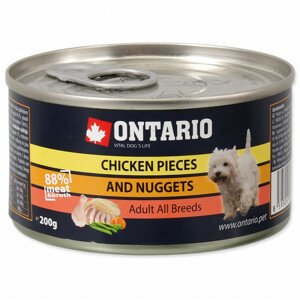 Konzerva Ontario kuřecí kousky a nugetky 200g