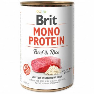Konzerva Brit Mono Protein hovězí s rýží 400g