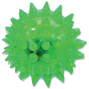 Hračka Dog Fantasy míček LED zelený 5cm