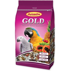 Krmivo Avicentra Gold velký papoušek 850g