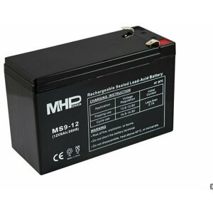 Baterie MHPower MS9-12 VRLA AGM 12V/9Ah, náhrada za RBC17