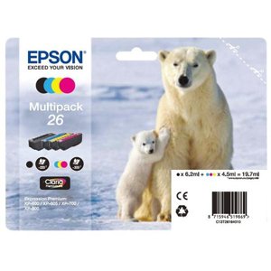 Inkoust Epson T2616 barevný, Multipack C/M/Y/BK