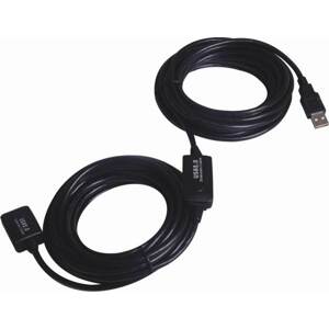 Kabel USB 2.0 aktivní prodlužovací adaptér 5m, černý