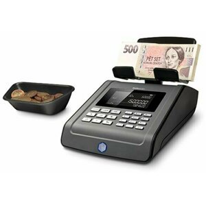 Počítačka bankovek Safescan 6185 tmavě šedá (bankovky i mince)