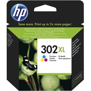 Inkoust HP 302XL 3barevná kazeta, ink cartridge (3 color), F6U67AE