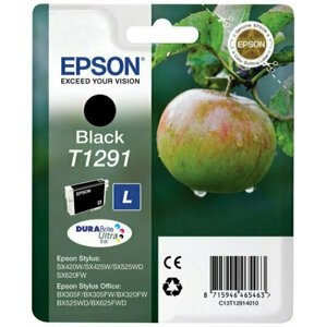Inkoust Epson T1291 Apple černá inkoustová kazeta, ink cartridge (black), C13T12914012