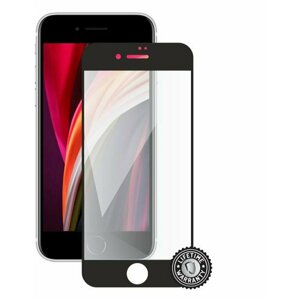Tvrzené sklo Screenshield iPhone SE (2020) Tempered Glass protection full COVER black