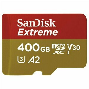 Paměťová karta Sandisk Extreme micro SDXC 400 GB 160 MB/s A2 C10 V30 UHS-I U3