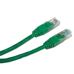 Patch kabel UTP cat 5e, 0,5m - zelený