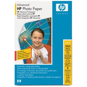 Fotopapír HP Advanced Glossy Photo 10x15 cm, 100ks, 250g/m2