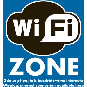 Samolepka Wi-Fi zone