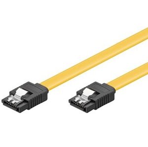 Kabel k HDD PremiumCord 0,5m SATA 3.0 datový kabel 1.5GBs / 3GBs / 6GBs, kov.západka