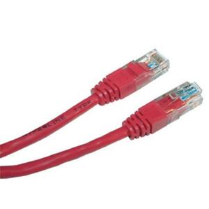 Patch kabel UTP Cat 5e, 5m - červený