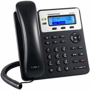 Telefon Grandstream GXP-1620 VoIP, LCD display, 2x SIP, 2x LAN, SRTP, TLS, 3 prog. tlačítka