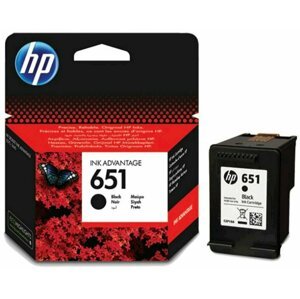 Inkoust HP 651 černá inkoustová kazeta, ink cartridge, C2P10AE