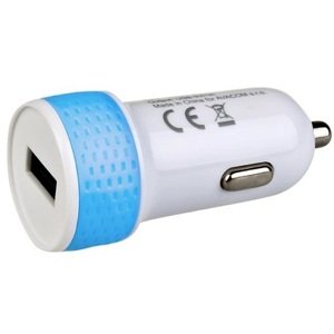 Nabíječka Avacom do auta s výstupem USB 5V/1A, barva bílo-modrá