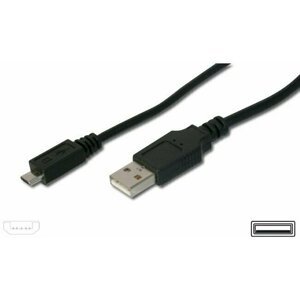 Kabel micro USB 2.0, A-B 0,75m - navržený pro rychlé nabíjení
