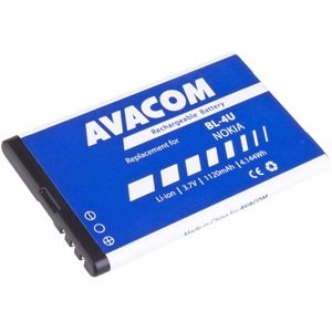 Baterie Avacom pro Nokia 5530, CK300, E66, E75, 5730 Li-ion 3,7V 1120mAh (náhrada BL-4U) - neoriginální