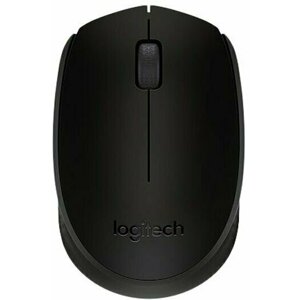 Myš Logitech Wireless Mouse M170 bezdrátová, optická, 2 tlačítka, bezdrátový přijímač USB, černo-šedá