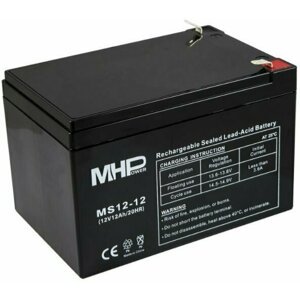 Baterie MHPower MS12-12 VRLA AGM 12V/12Ah náhrada za RBC4