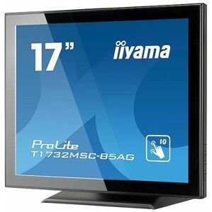 Dotykový monitor IIYAMA ProLite T1732MSC-B5AG, 17" LED, PCAP, 5ms, 215cd/m2, USB, VGA/HDMI/DP, matný, bez rámečku, černý