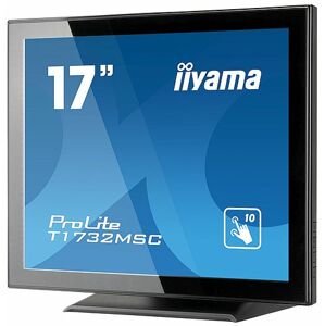 Dotykový monitor IIYAMA ProLite T1732MSC-B5X, 17" LED, PCAP, 5ms, 225cd/m2, USB, VGA/HDMI/DP, lesklý, bez rámečku, černý