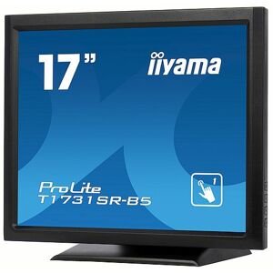 Dotykový monitor IIYAMA ProLite T1731SR-B5, 17" LED, 5Wire, 5ms, 200cd/m2, USB, VGA/HDMI/DP, černý