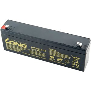 Baterie Avacom Long 12V 2,3Ah olověný akumulátor F1 (WPS2,3-12)