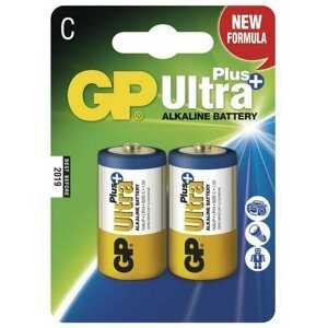 Baterie GP Ultra Plus Alkaline C, (LR14, monočlánek), 2 ks