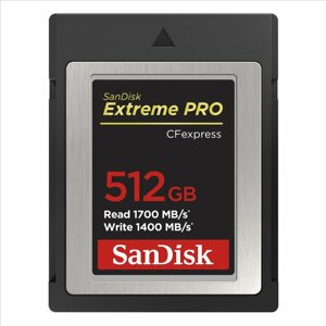Paměťová karta Sandisk Extreme PRO CF express 512 GB, Type B