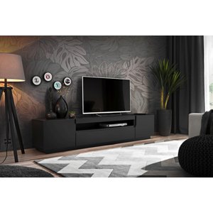 TV stolek Eston 200cm, černý mat