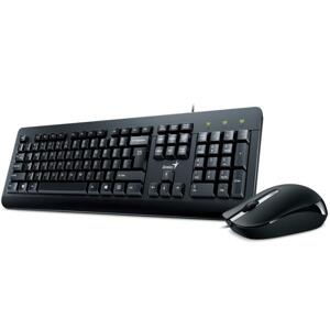 Set klávesnice + myš Genius KM-160, drátový, USB, černá, CZ+SK layout