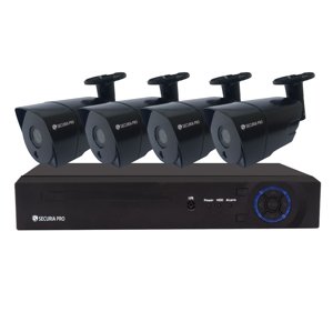 Kamerový set Securia Pro NVR4CHV8-B IP, 8Mpx, 4 kamery, PoE NVR, černá